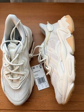 adidas Ozweego Sneakers in Cream and Light Beige